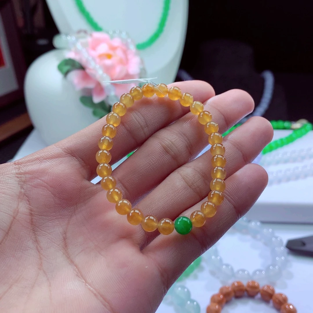 翡翠手链未镶嵌天然