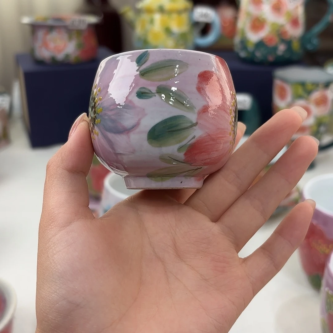 景德镇手绘高温釉下彩陶瓷茶具