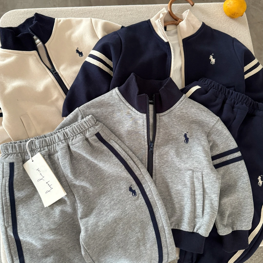 儿童卫衣套装秋季男2025新款中小童潮牌卫裤宝宝运动两件套女洋气