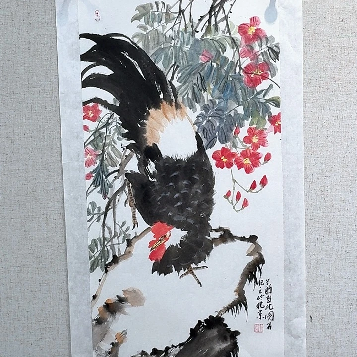 国画亲笔手绘放心去藏