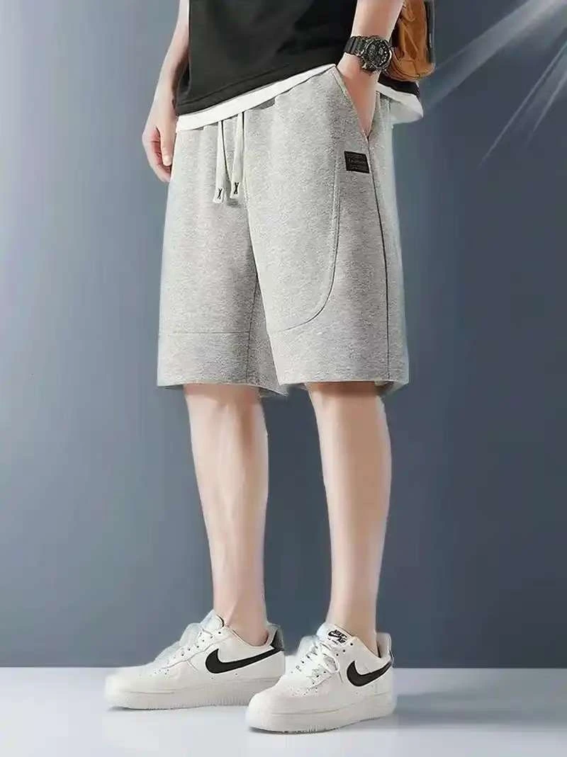 【白鸽潮奢】达子金属标灰色短裤