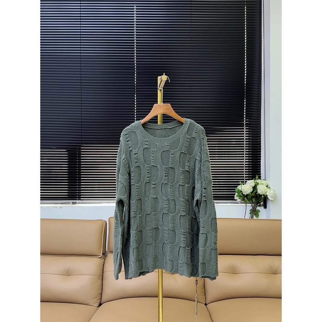 品牌原单摩多伽格羊毛毛衣—灰绿 —3885