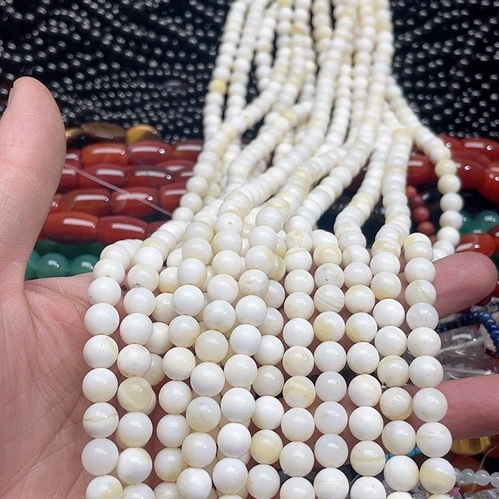 玛瑙/玉髓珠宝半成品未镶嵌一条8mm车车