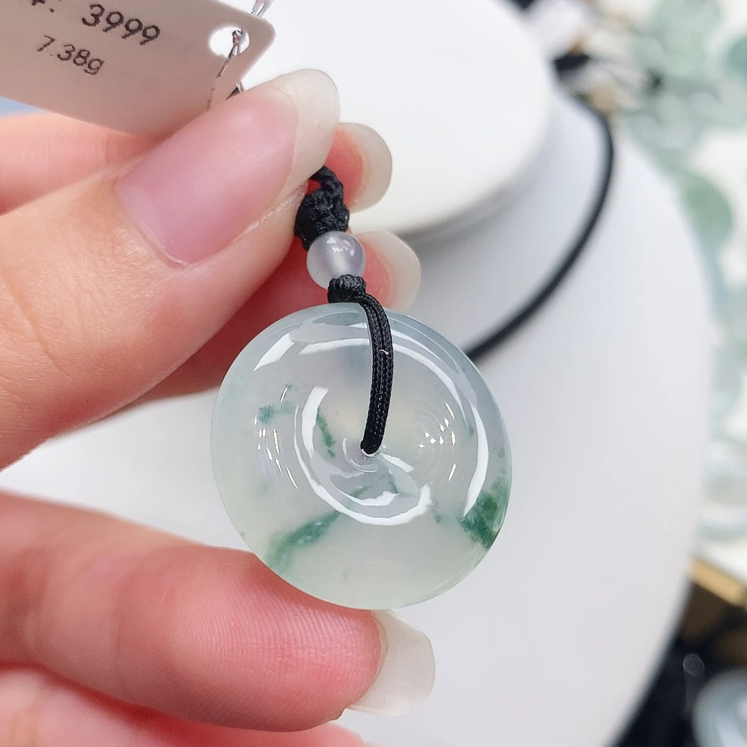 翡翠未镶嵌胸饰翡翠92，22.8/6