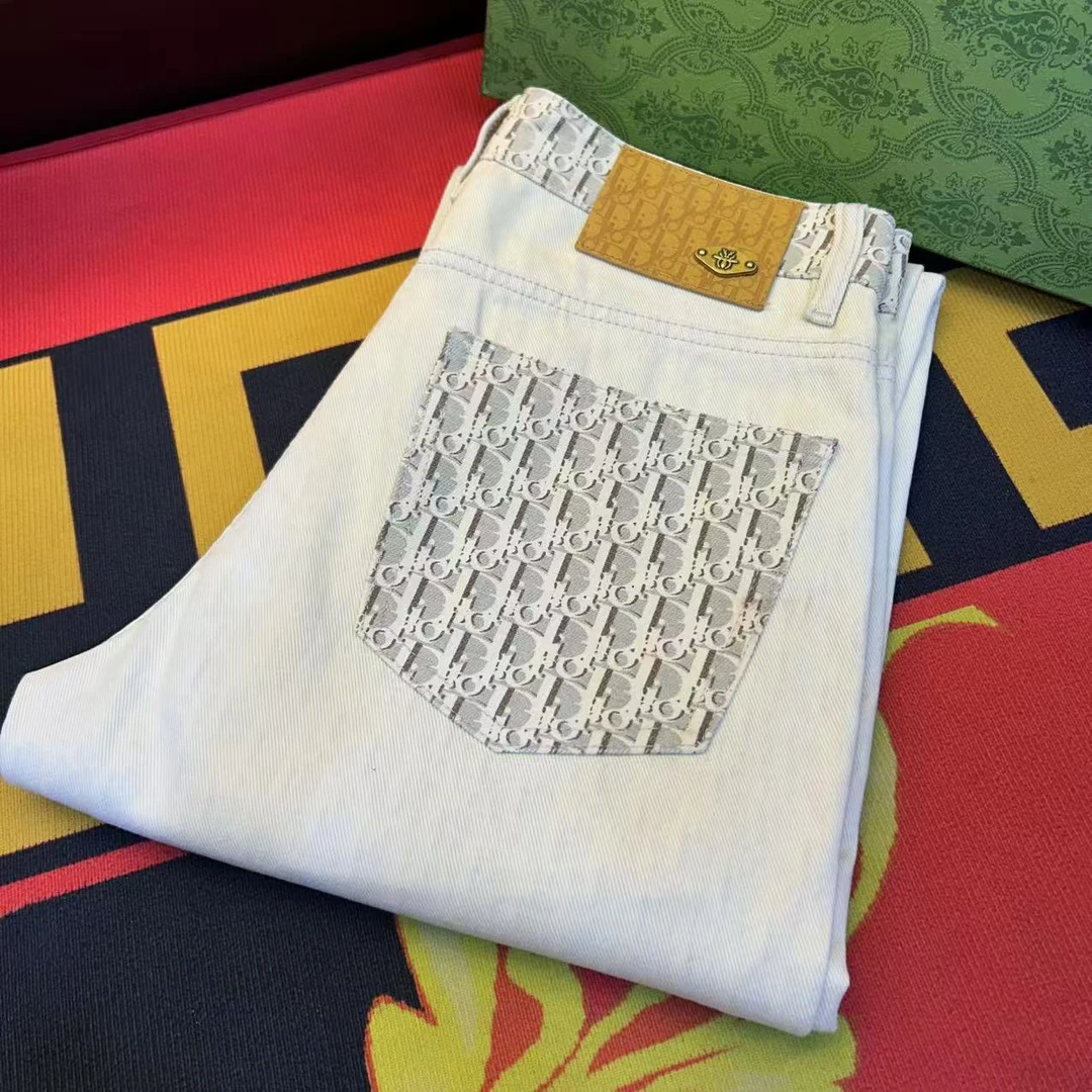 DD8890春夏新款时尚百搭轻奢潮牌中腰小直筒洗水牛仔裤