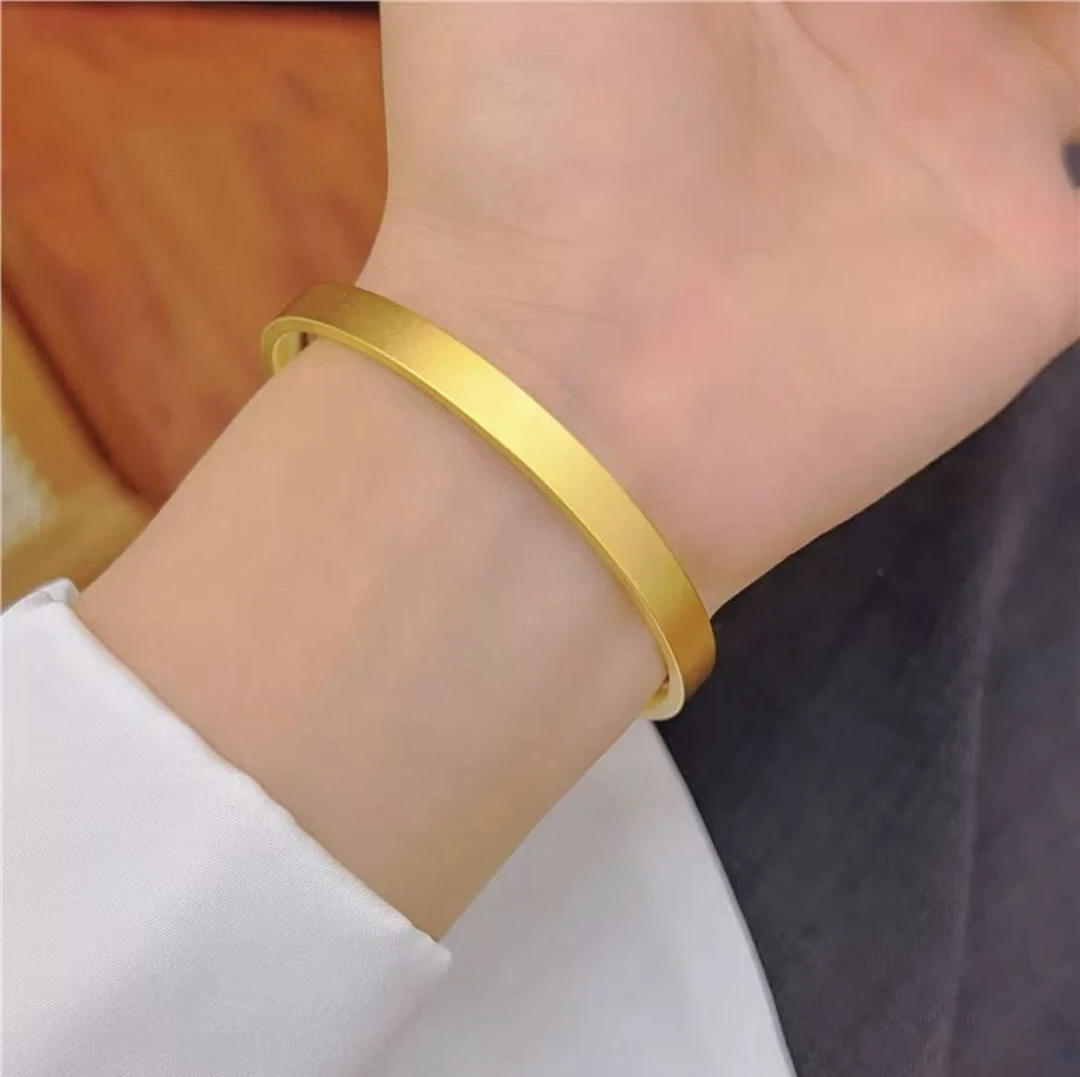 【小鹏黄金】足金999古法四方如意传承手镯