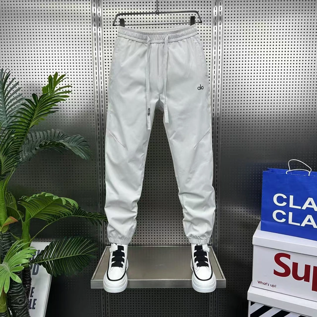 春夏新款运动休闲裤时尚户外百搭潮流舒适宽松潮牌束脚裤男3375