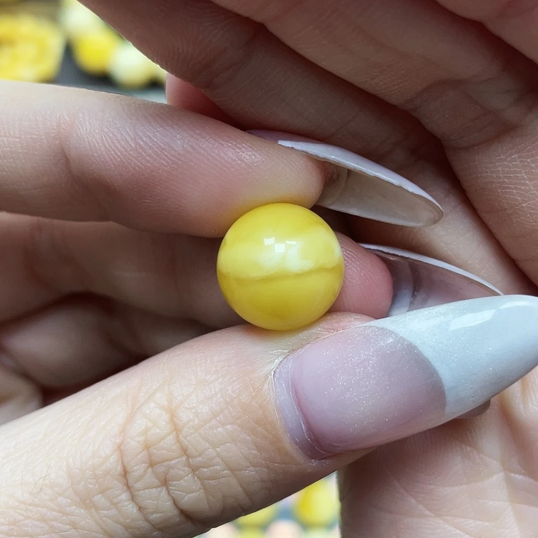 琥珀珠宝奇石未镶嵌13.1mm微瑕福利款