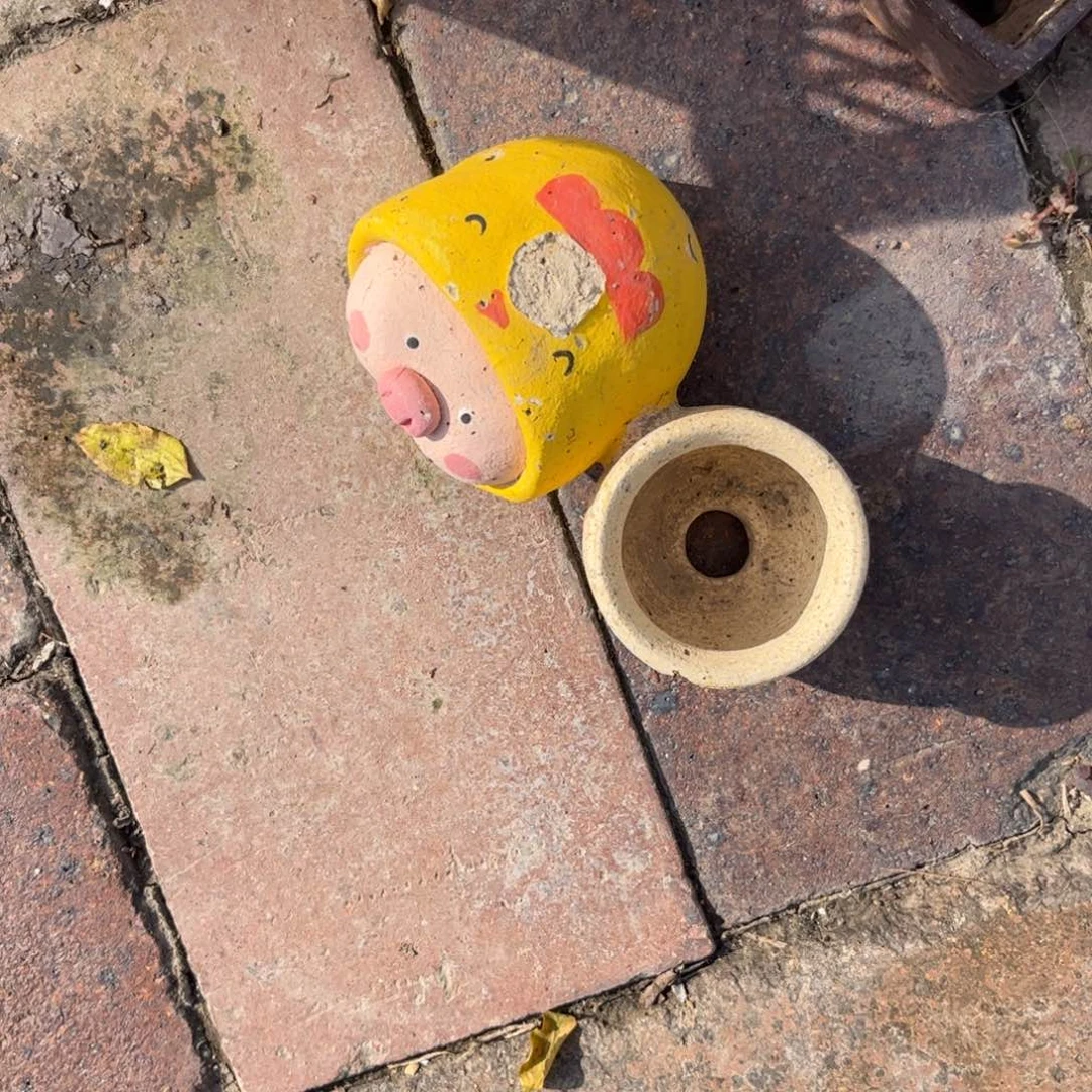 雨***泥塑古镇炻陶花盆