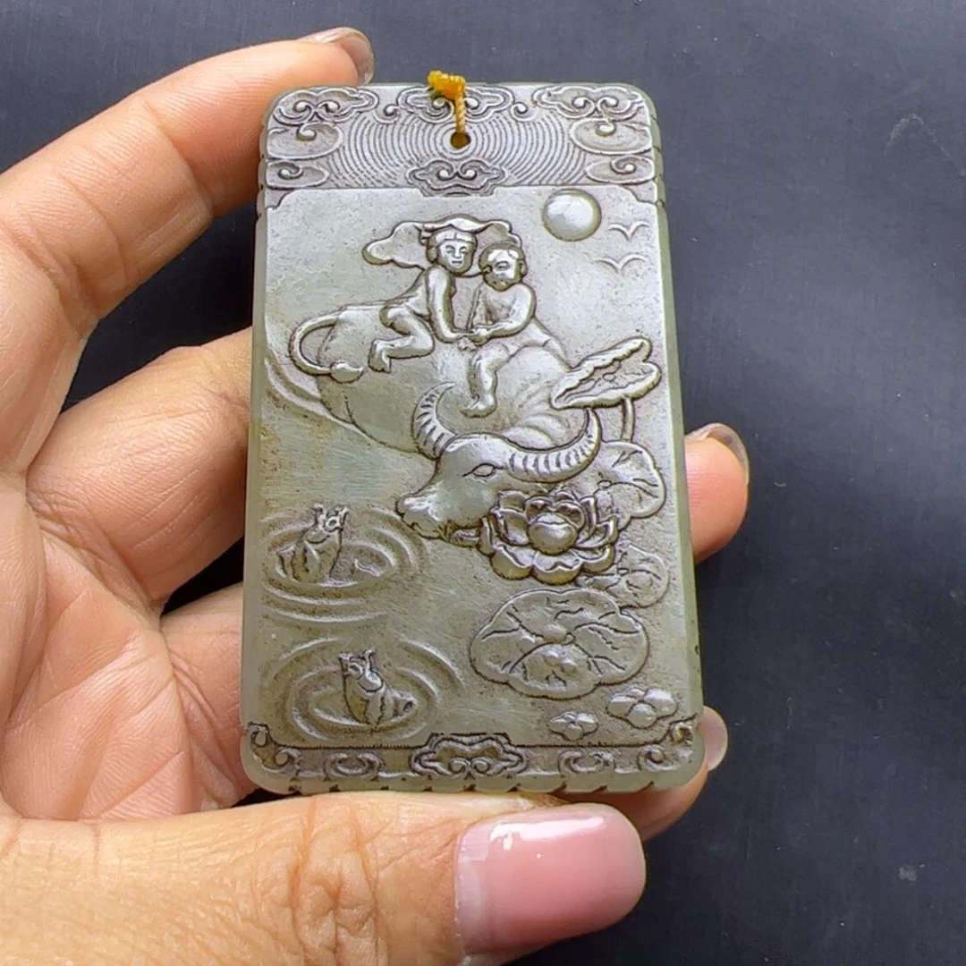 和田玉未镶嵌把件用****6