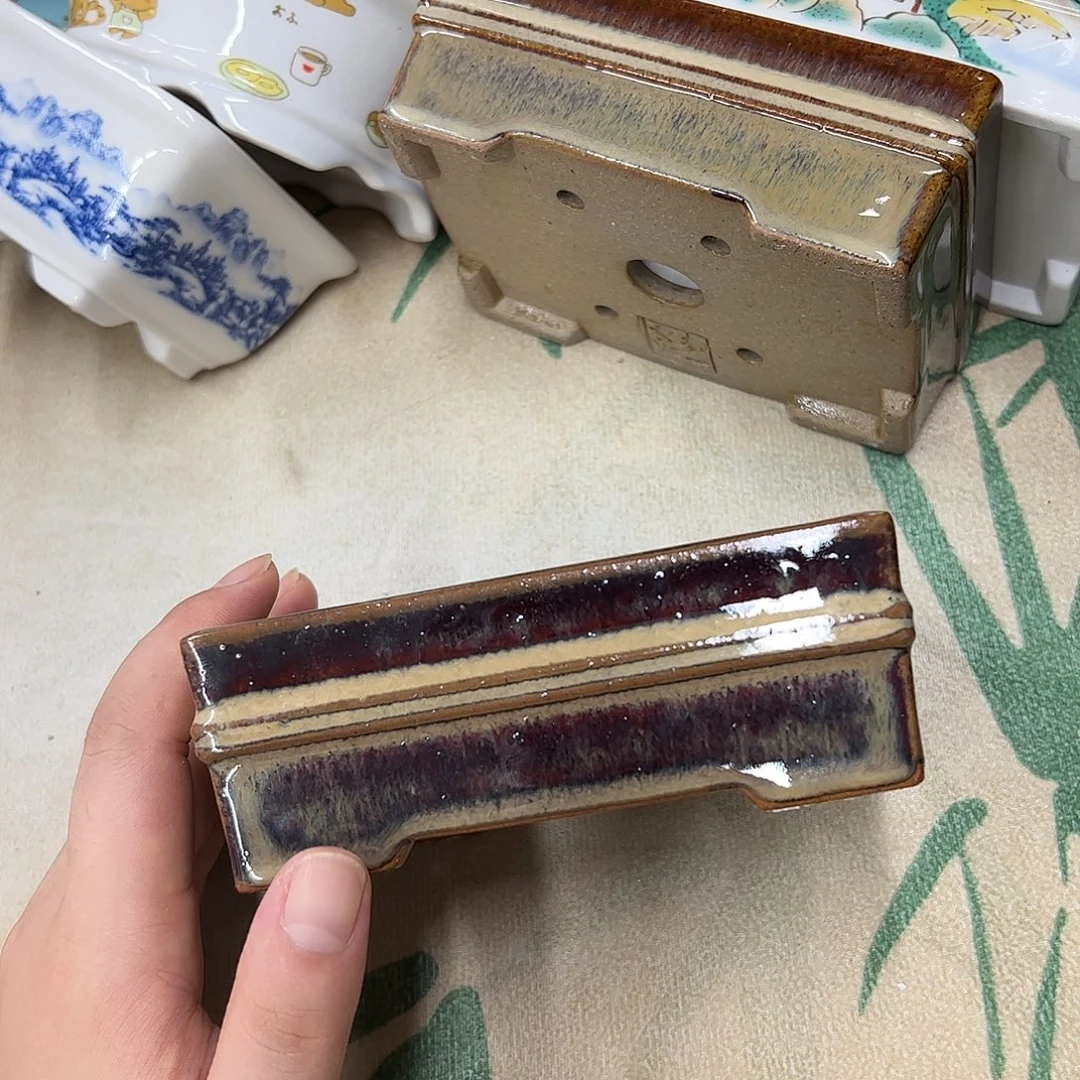白泥花盆404号瑕疵12/9/4cm