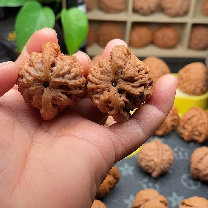 叽***喳把件文玩核桃金公子边43