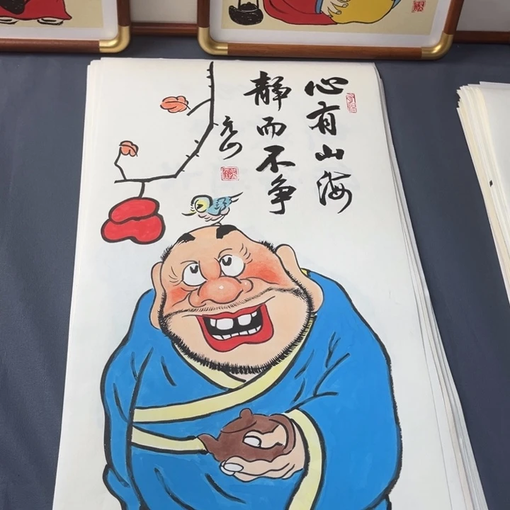 国画禅意纯手绘作品