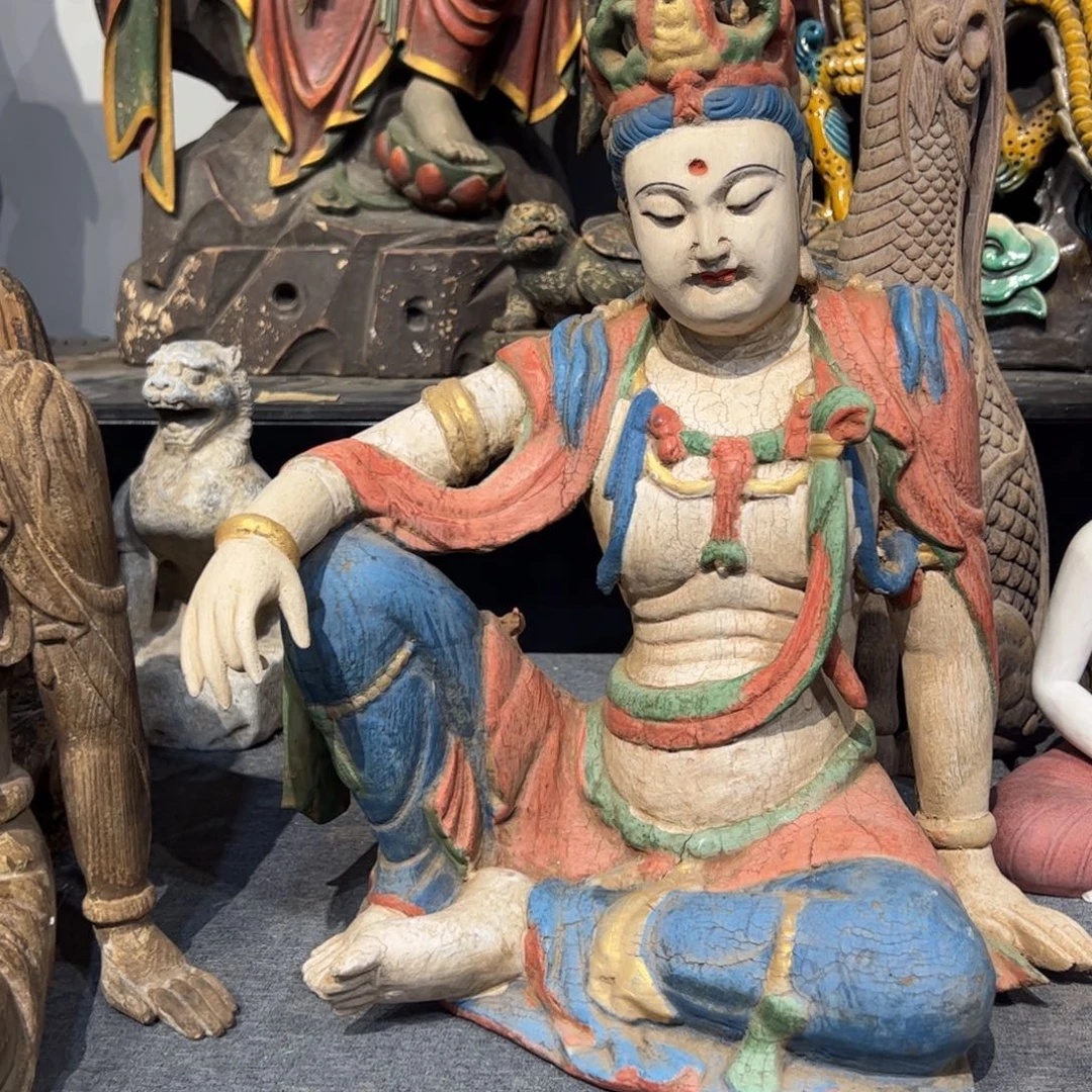 室***和有机玻璃自在观音高度40厘米