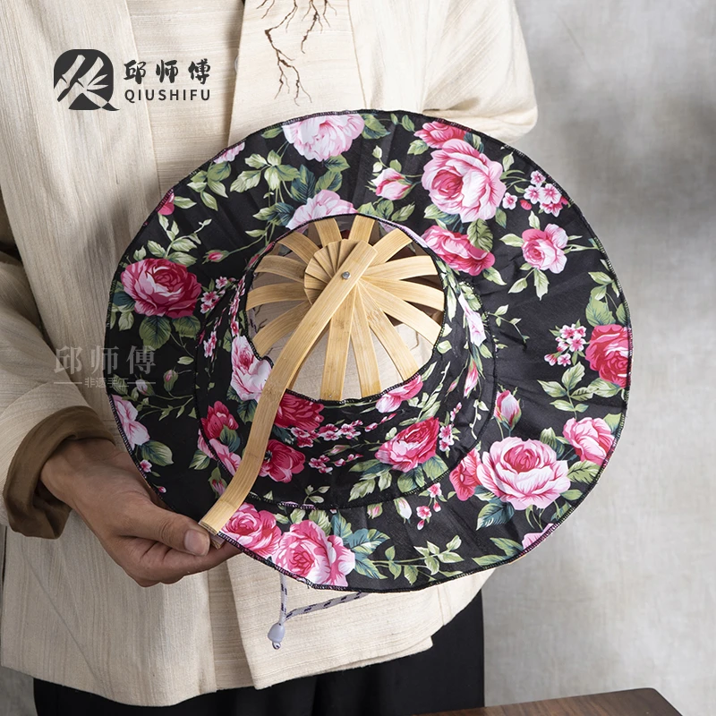 QH024(邱峰专属）纯手工竹制可折叠帽子