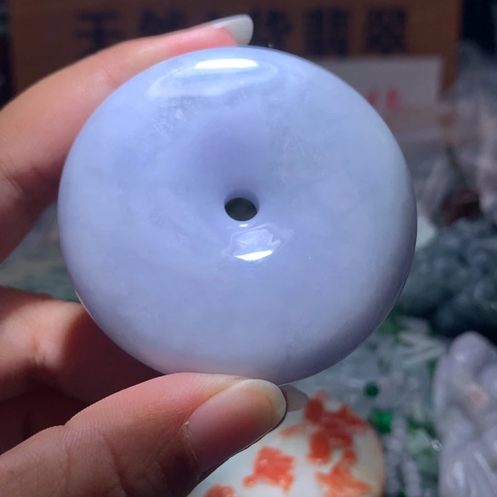 翡翠未镶嵌颈饰保真天然A货翡翠