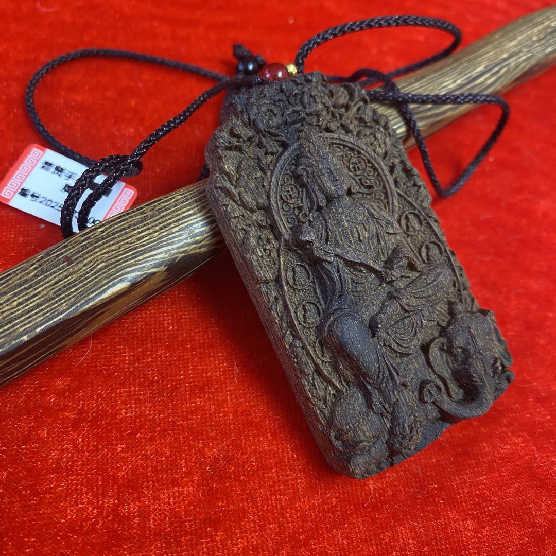 2025323100普贤手工雕刻牌