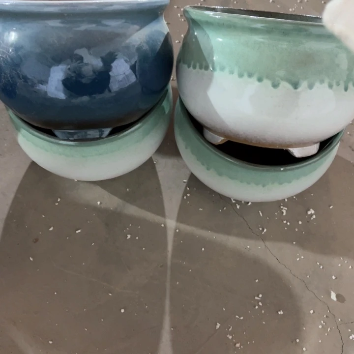 紫砂口径20高度13四个小瑕疵