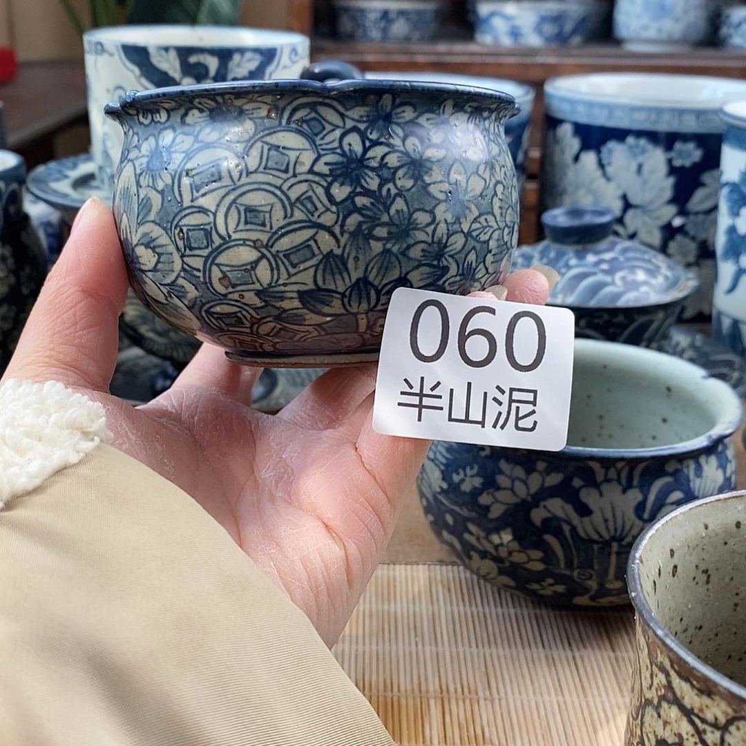 苦****?手工手绘青花陶瓷