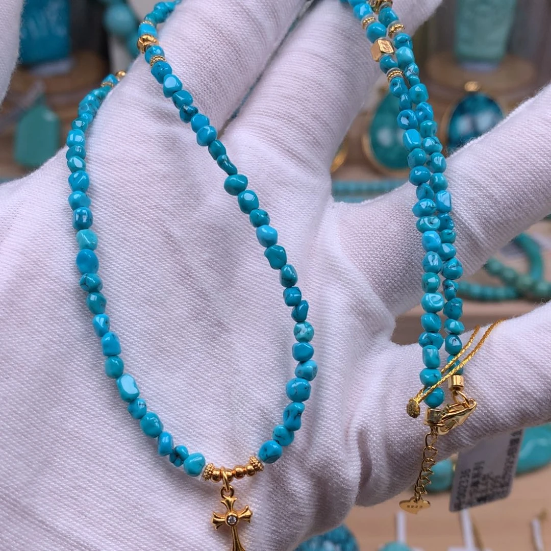 绿松石银S925镶嵌珠宝奇石