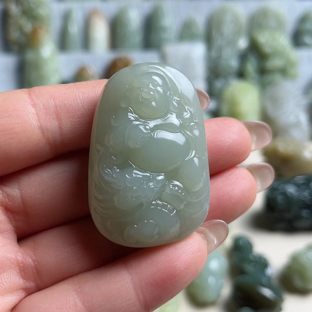 和田玉未镶嵌挂件