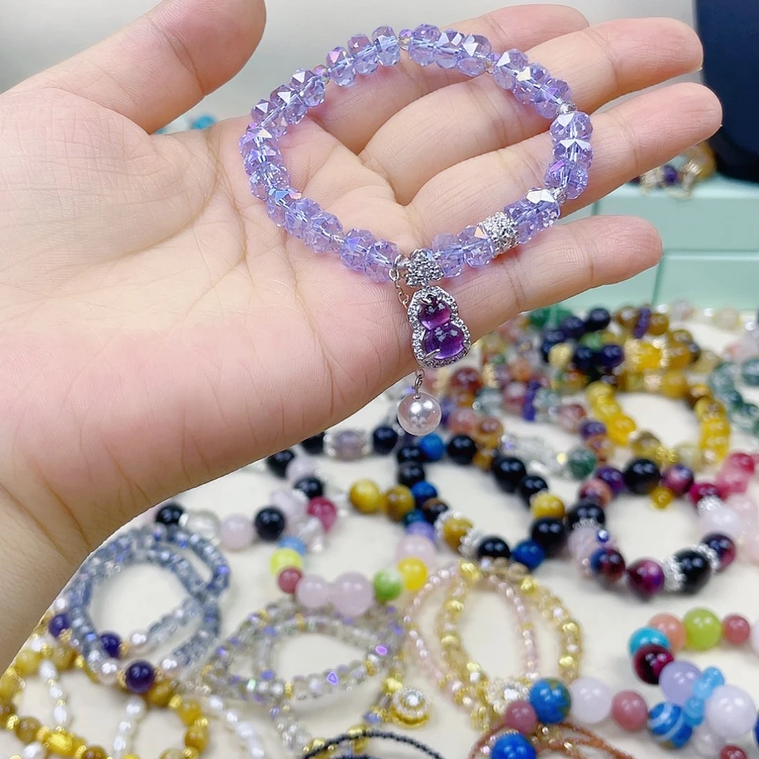 手饰针钠钙石银S925镀金镶嵌