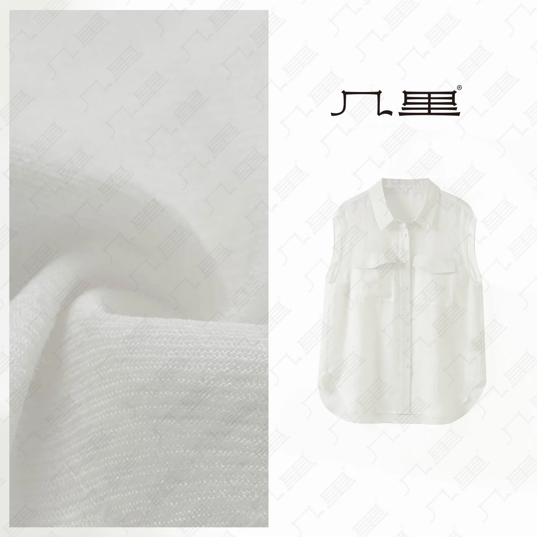 几里与麻 简约气质无袖衬衫 衣长70 胸围114 2053144