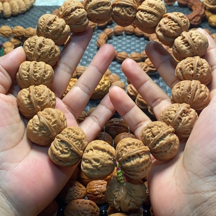 福***康手串文玩核桃粗筋磨盘