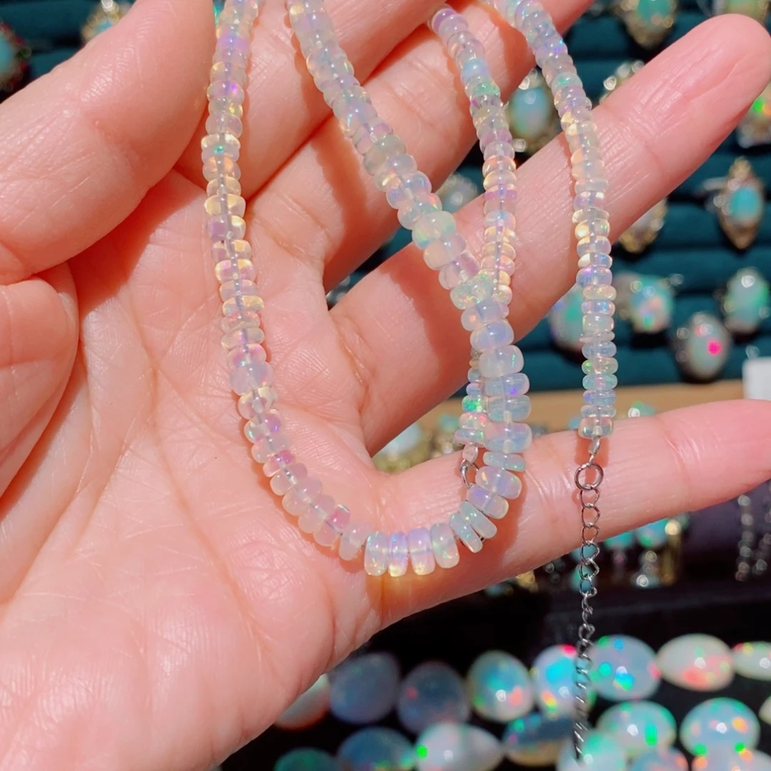 欧泊欧泊项链银S925镶嵌一****”