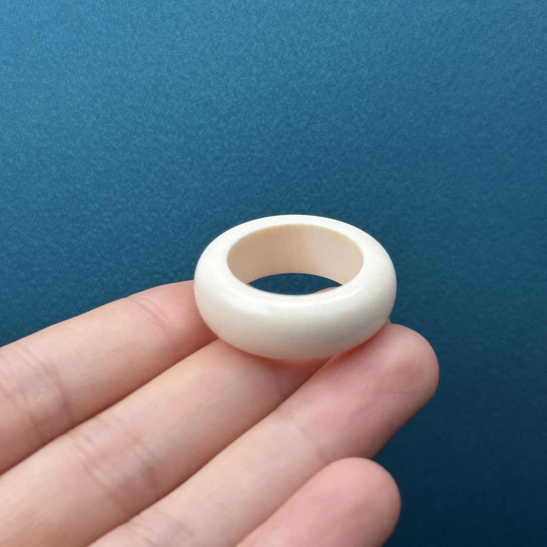 D8256天然猛犸牙 无相跑环内径22.2mm支持鉴定 假一罚四