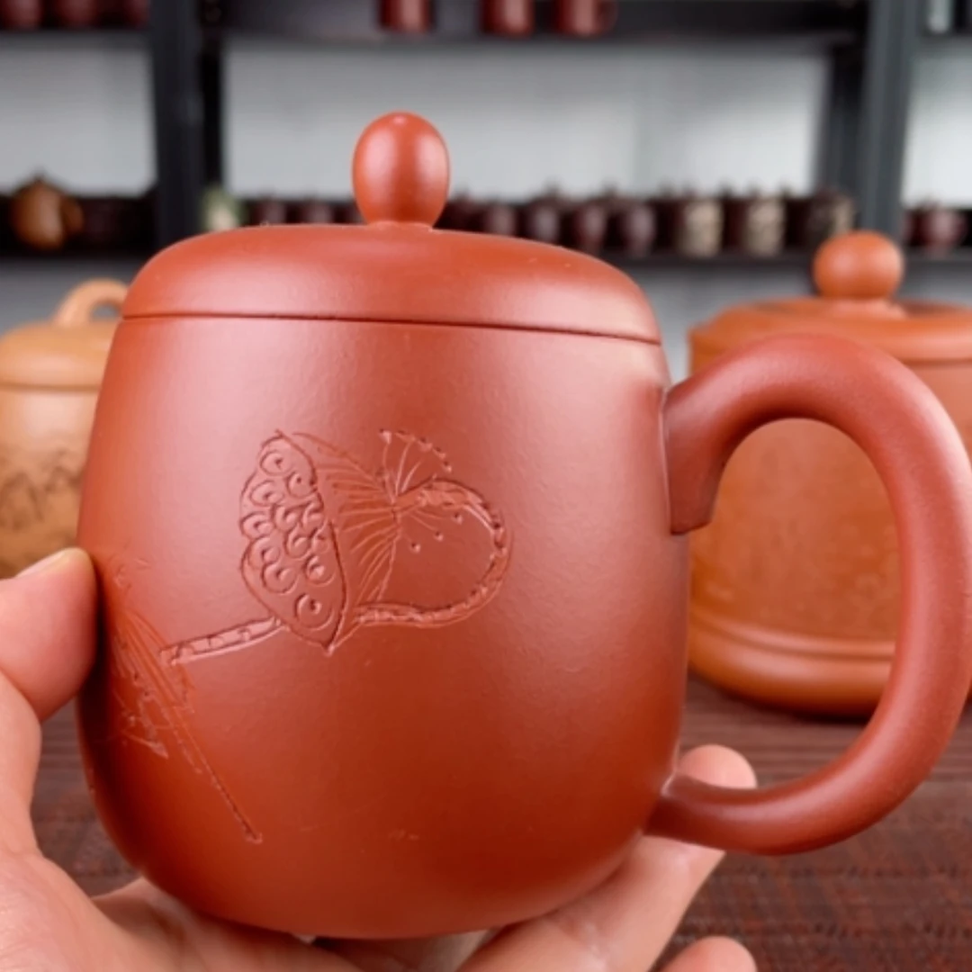【闪购商品】茶杯紫砂宜兴原矿紫砂盖杯微瑕