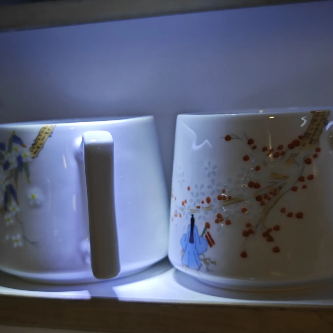 景德镇手工手绘玲珑水杯