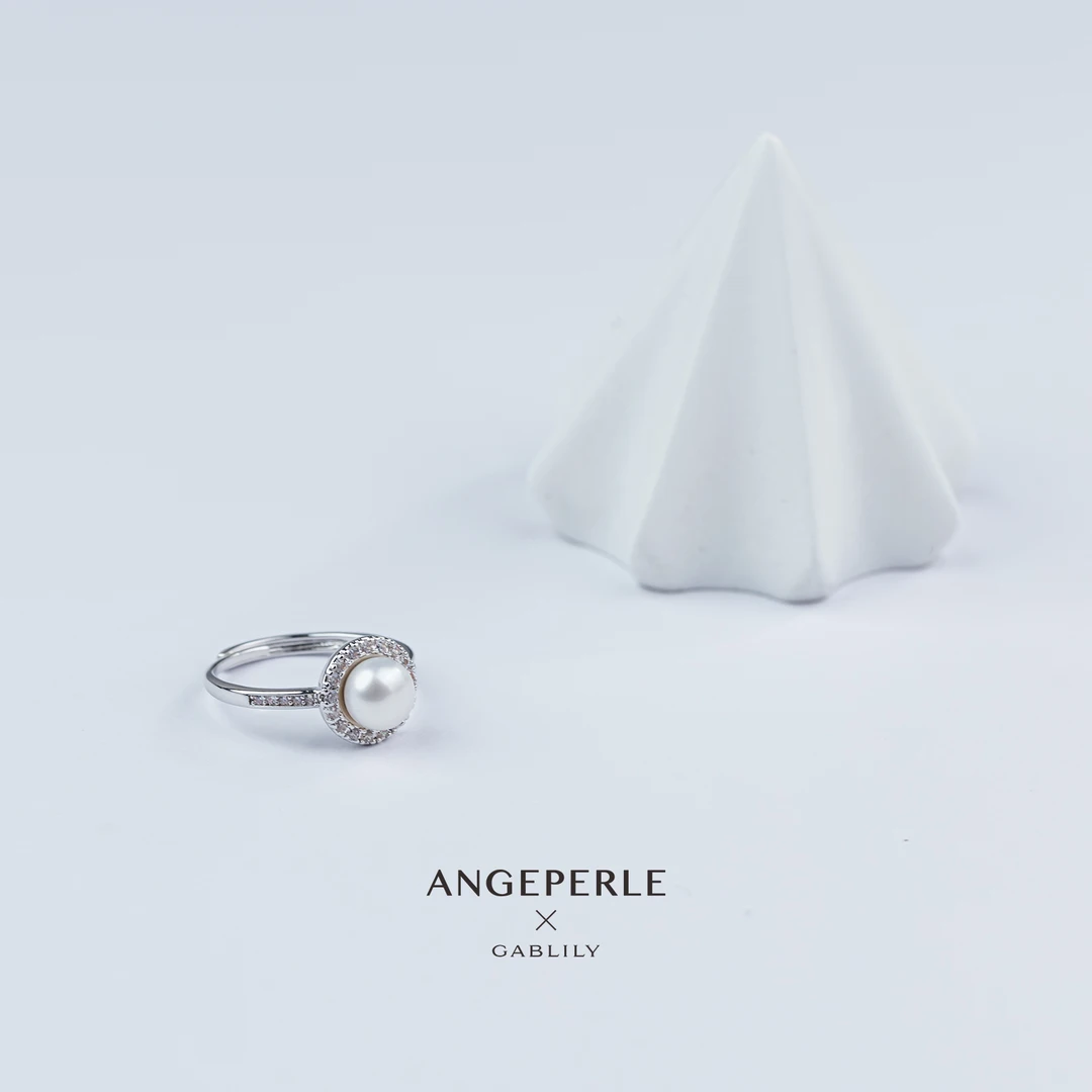 【迷歌专属】天使之泪 淡水珍珠6-7mm开口戒时尚高级百搭气质戒指