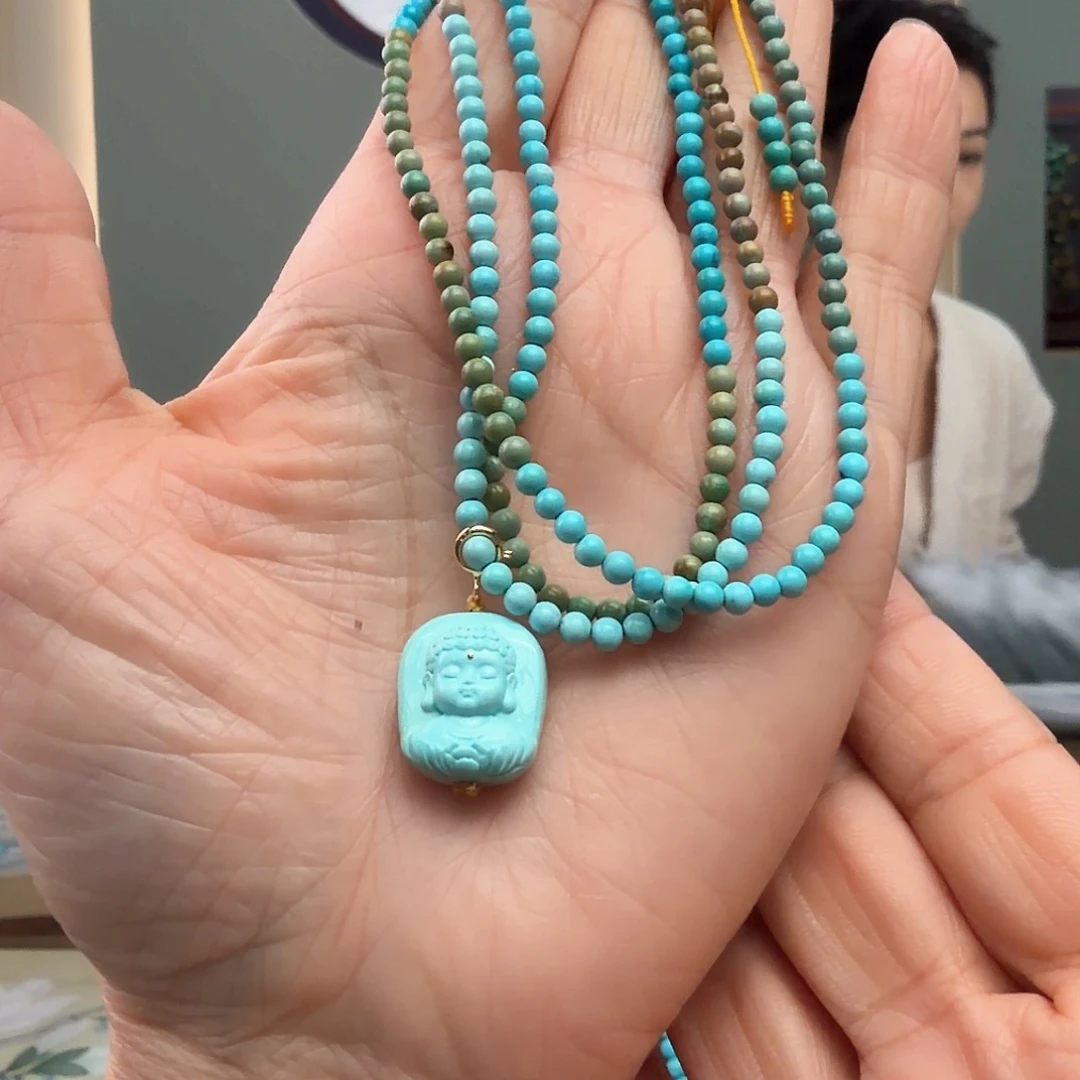 绿松石未镶嵌颈饰