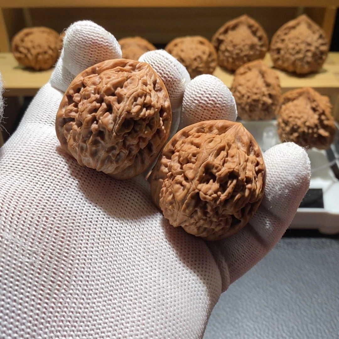 文玩核桃把件0280莲花36（修）