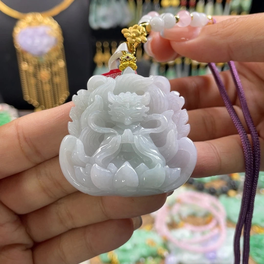 颈饰未镶嵌翡翠代编织