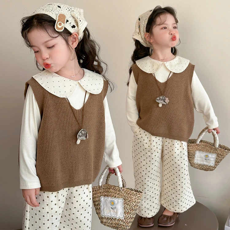 女童春装2025新款小宝宝中大童韩版洋气儿童装百搭潮休闲女孩夏季