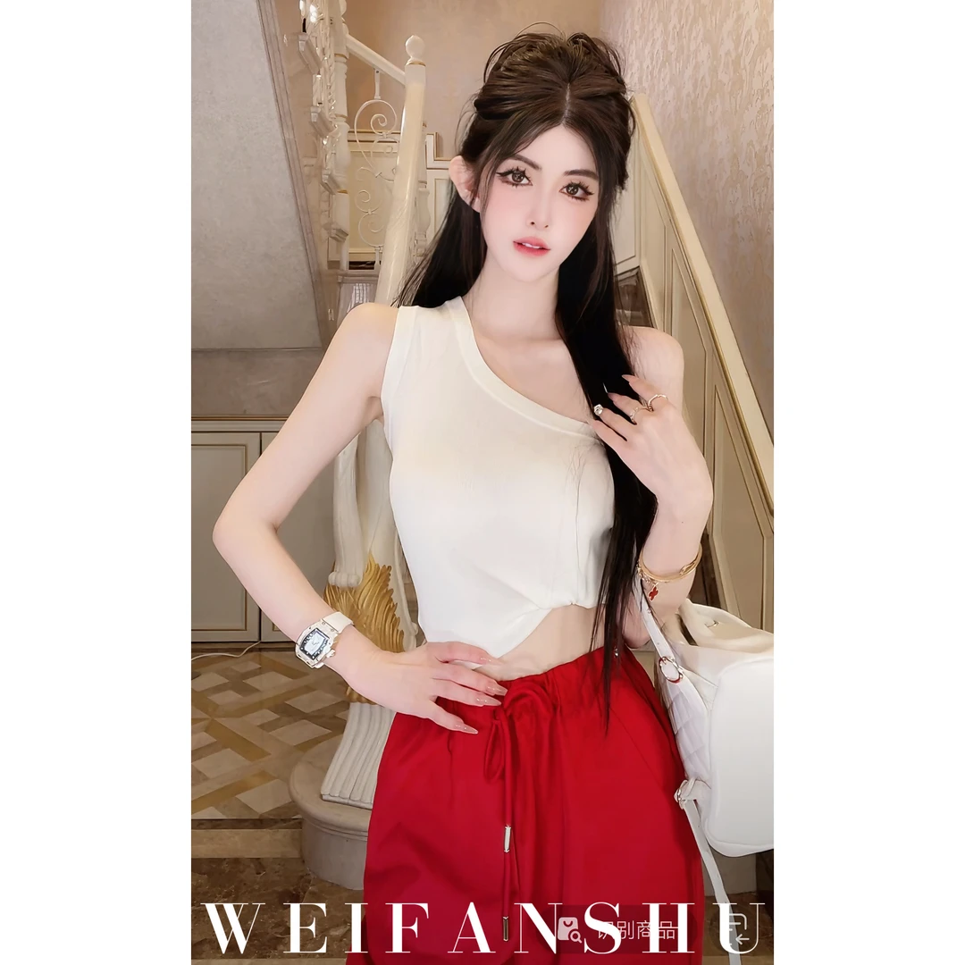 WEIFANSHU/魏凡舒【清冷月光】早春新款百搭简约慵懒背心