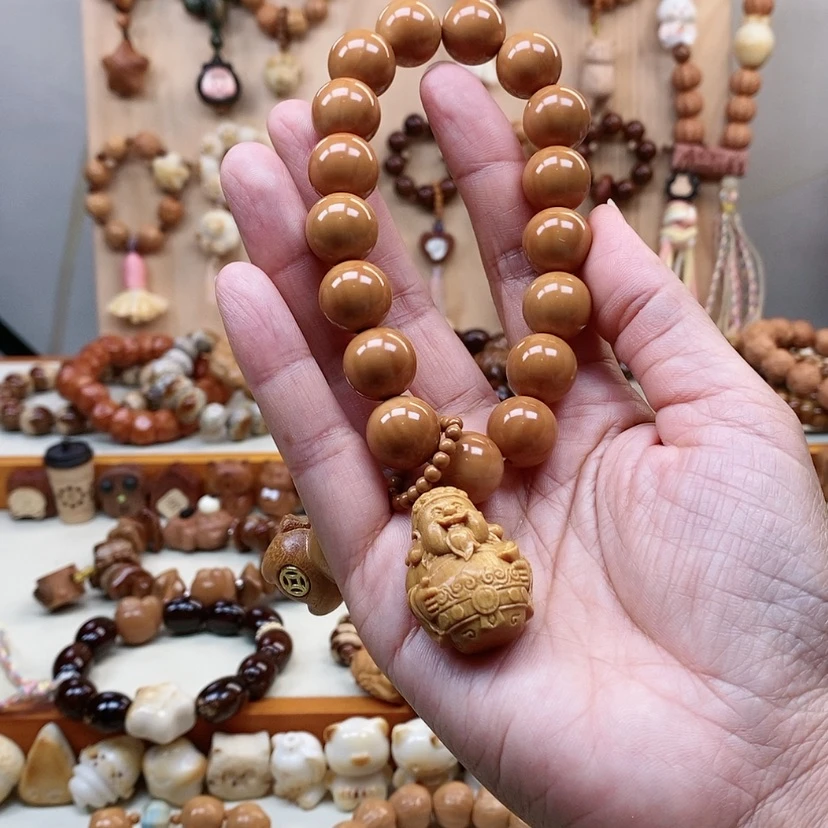 【闪购商品】吊坠猴头核桃染*猴头财神手持