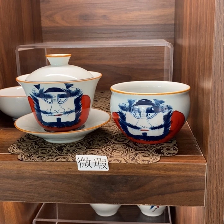 釉下老陶泥手工绘制