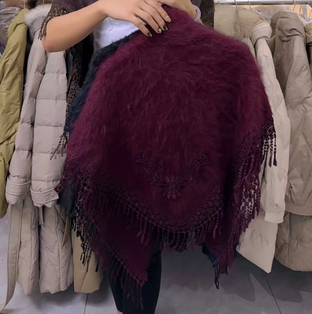 哈萨克斯坦进口纯羊毛披肩