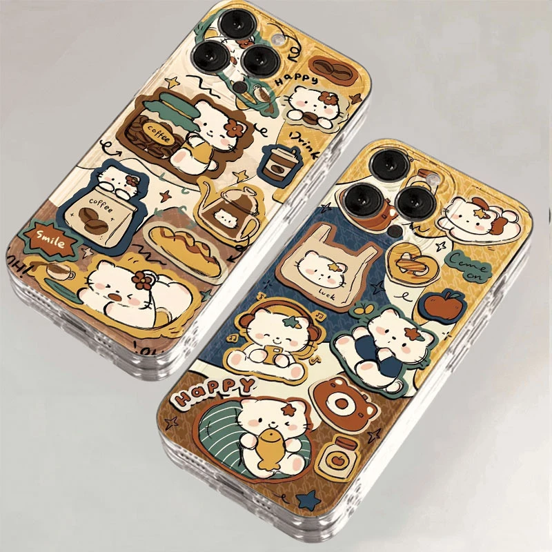 复古凯蒂猫适用于苹果iPhone16promax小米15华为70手机壳太空防摔