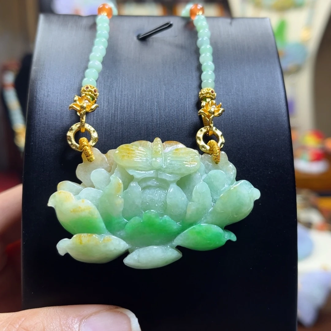 翡翠未镶嵌颈饰天然翡翠