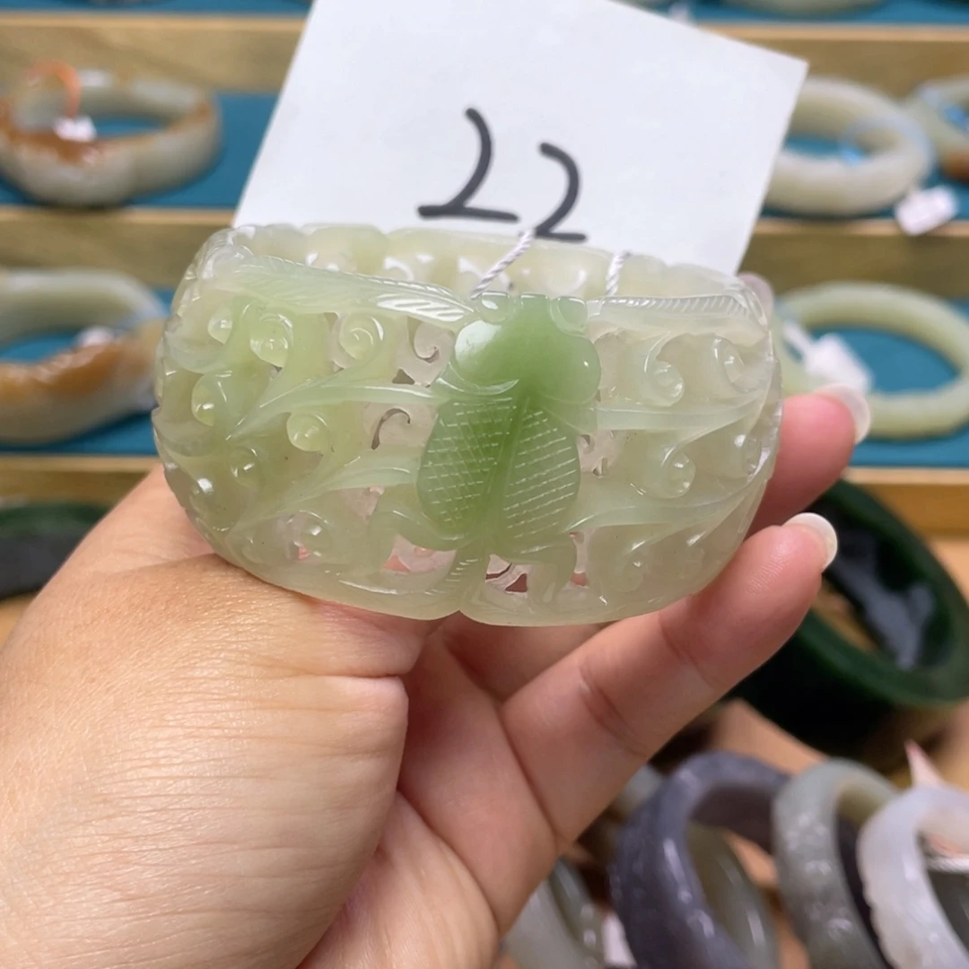 未镶嵌手镯和田玉圈口58