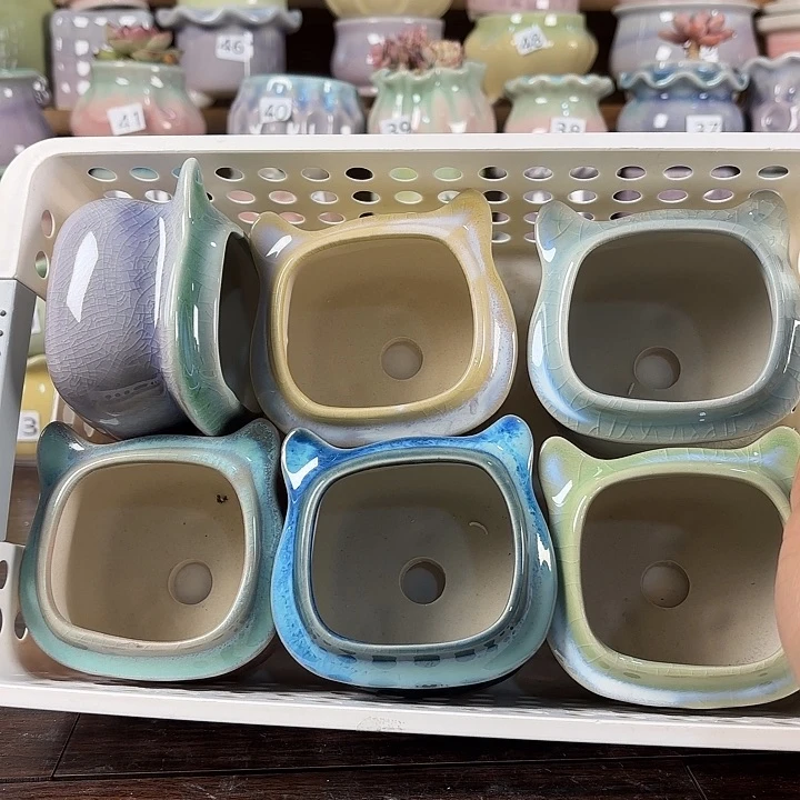 红陶量货/口高深浅搭配发6