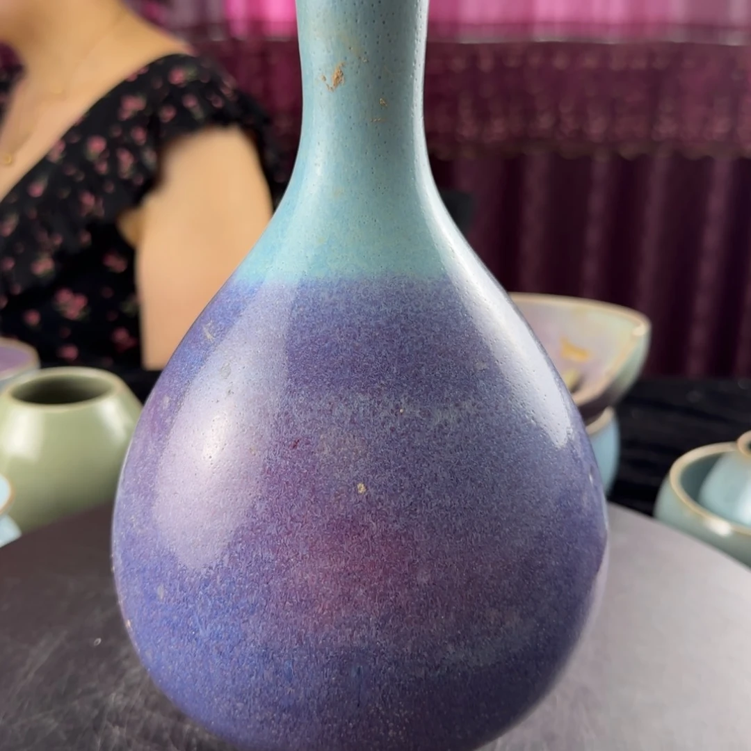 展***鹤瓷片禹州窑瓶子全品无瑕疵