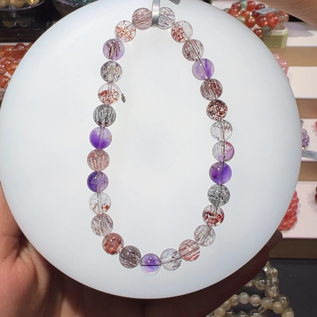 未镶嵌手串水晶殿堂级高货超七6.8mm