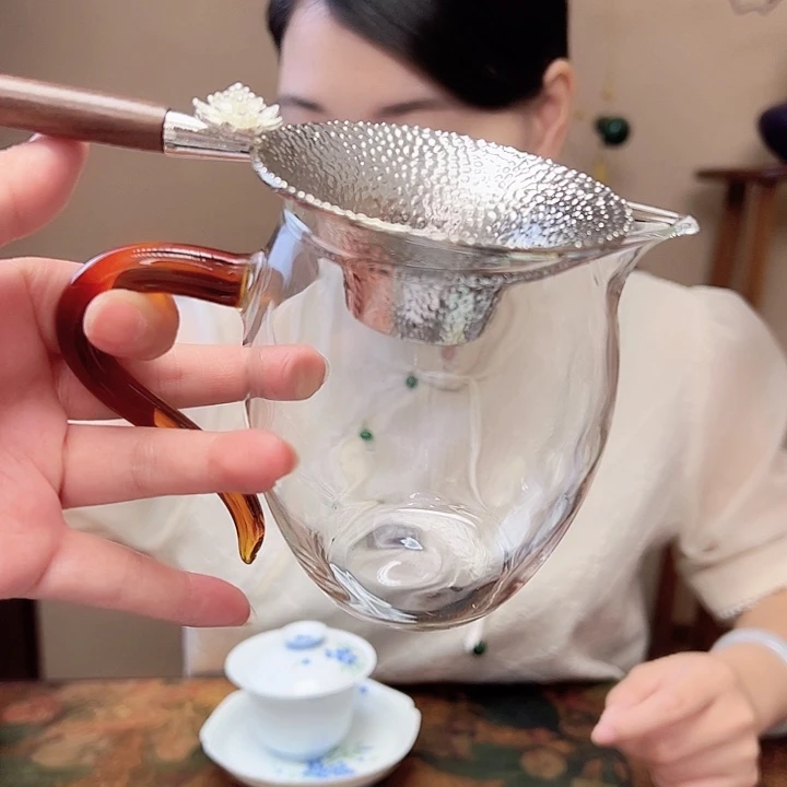 杯玻璃公道杯送茶漏