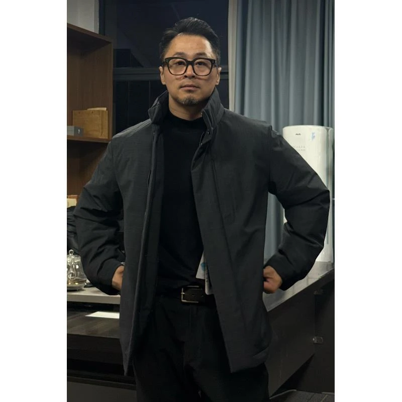 男士90白鹅绒立领鹅绒服