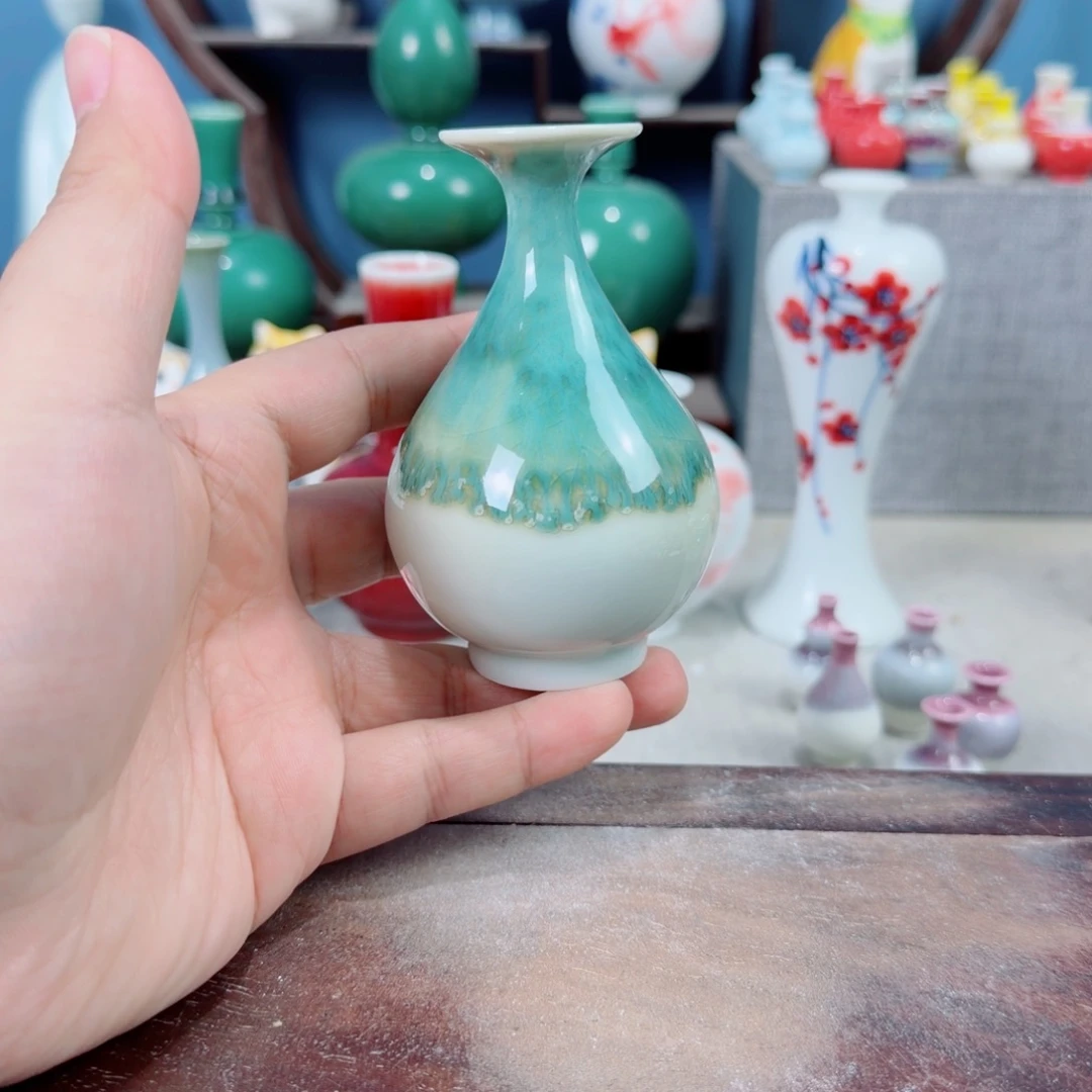 陶瓷手工小花器摆件